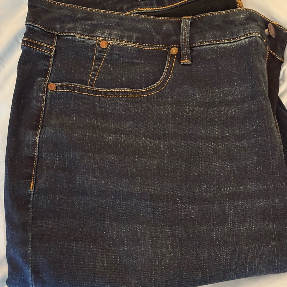 Talbots Blue Boot Cut Jeans with Classic Indigo Wash